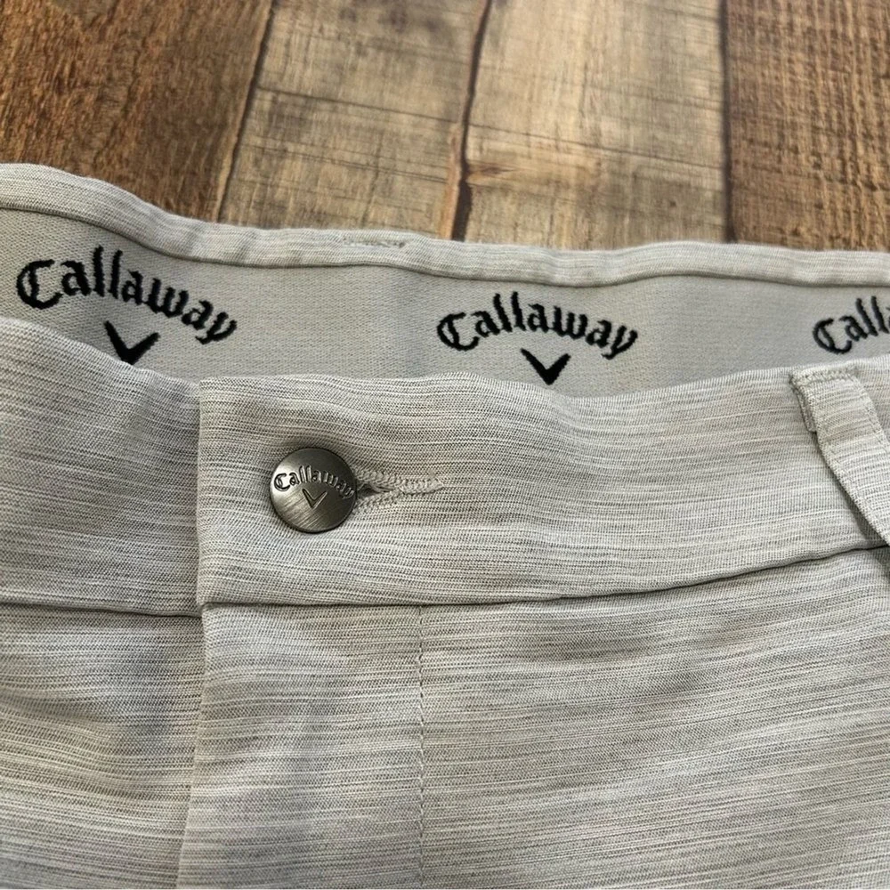 Callaway Men's Performance Golf Shorts 40 Gray Space Dye Stretch